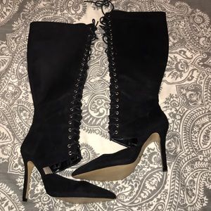 Kardashian kollection knee high boots